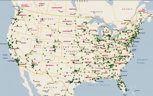 Field coverage map